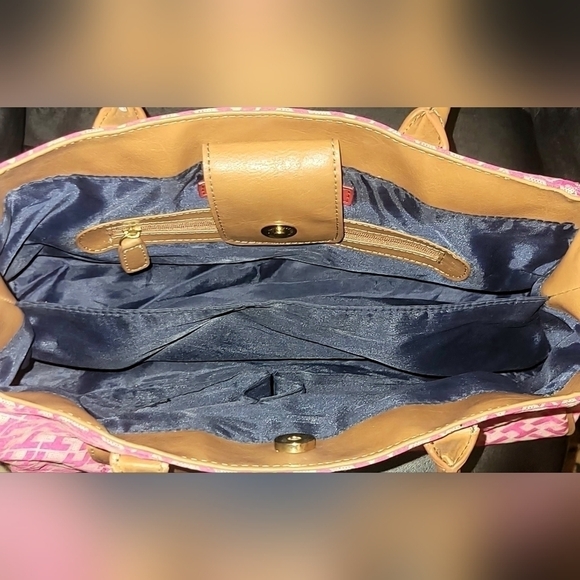 Tommy Hilfiger pink canvas shoulder bag - Picture 6 of 7